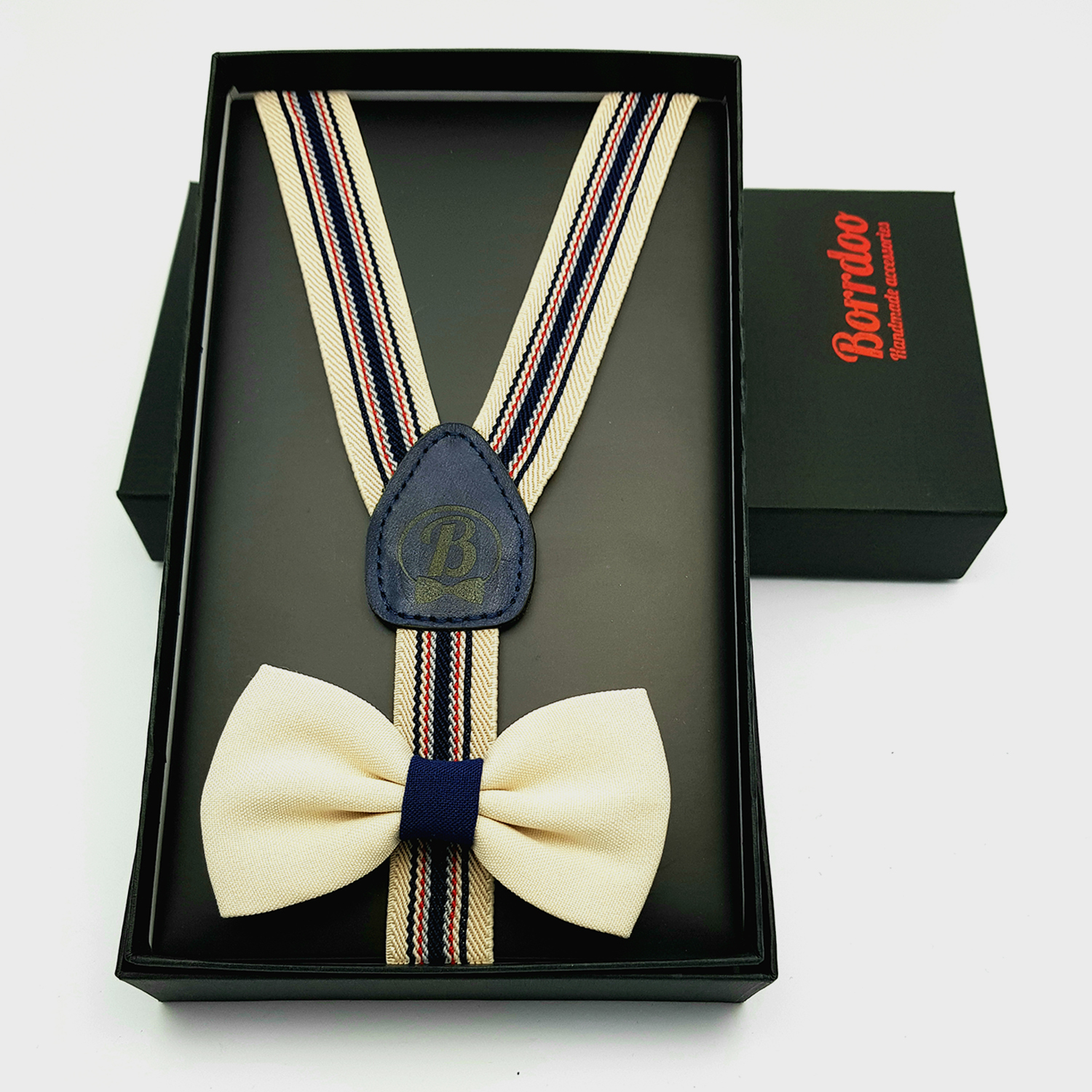 Ručno rađeni elegantni tregeri i leptir mašna za decu 