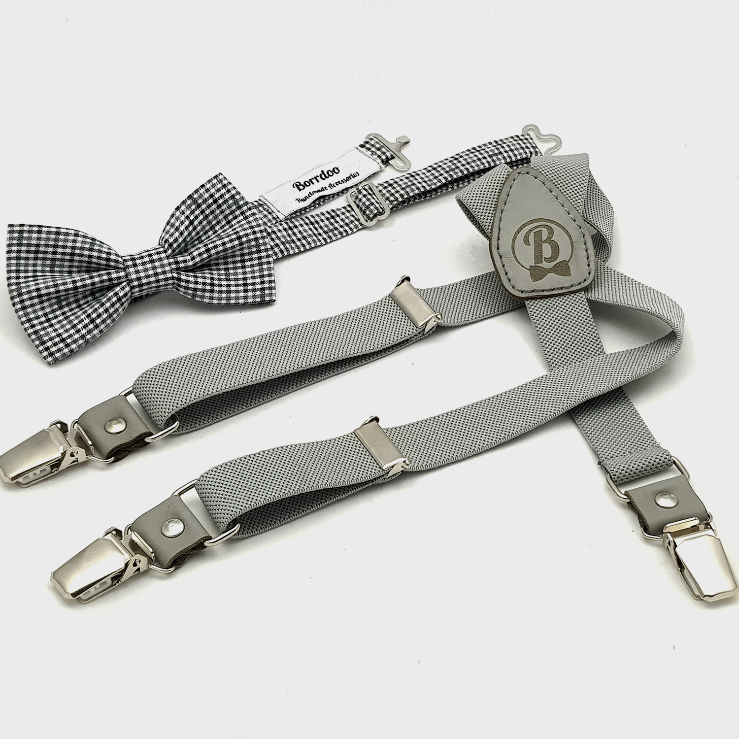 Ručno rađeni elegantni tregeri i leptir mašna za decu 