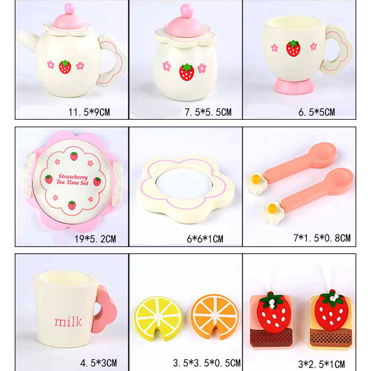 Drveni set za čaj igračka  