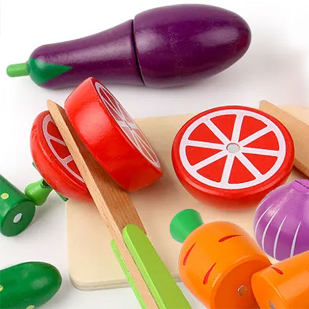 SOVA edukativna drveno igračka voće i povrće 