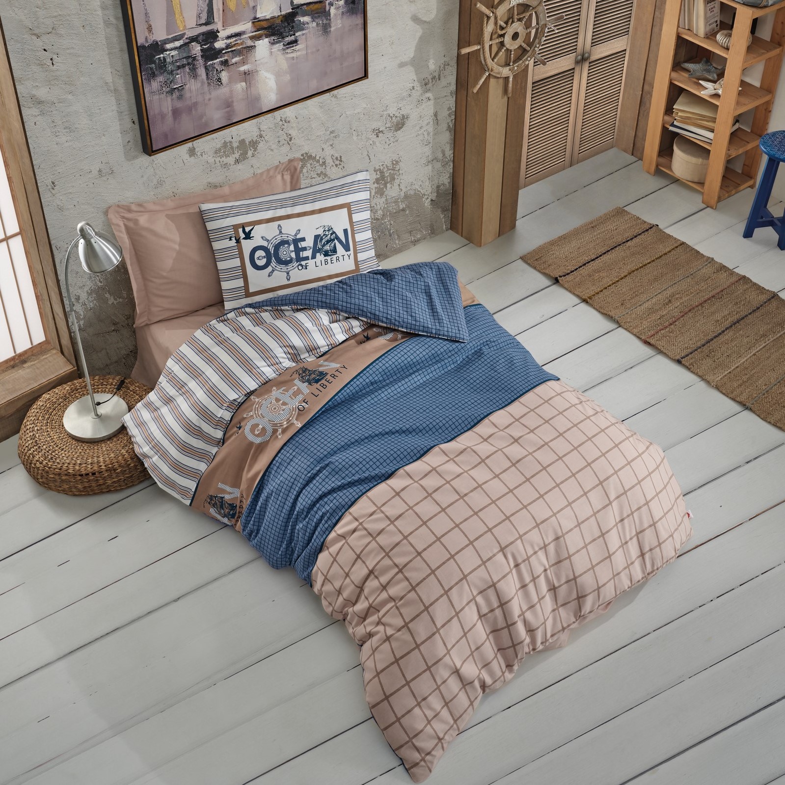 Pamučna posteljina za decu i tinejdžere, okean 