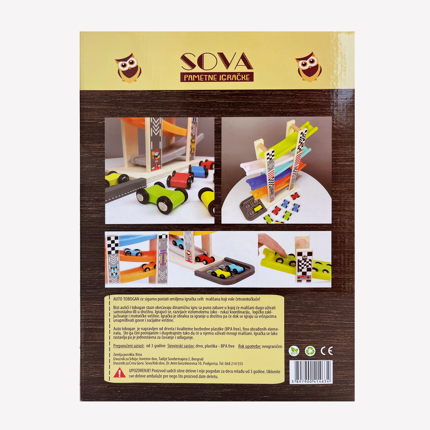 SOVA auto tobogan sa 7 traka 