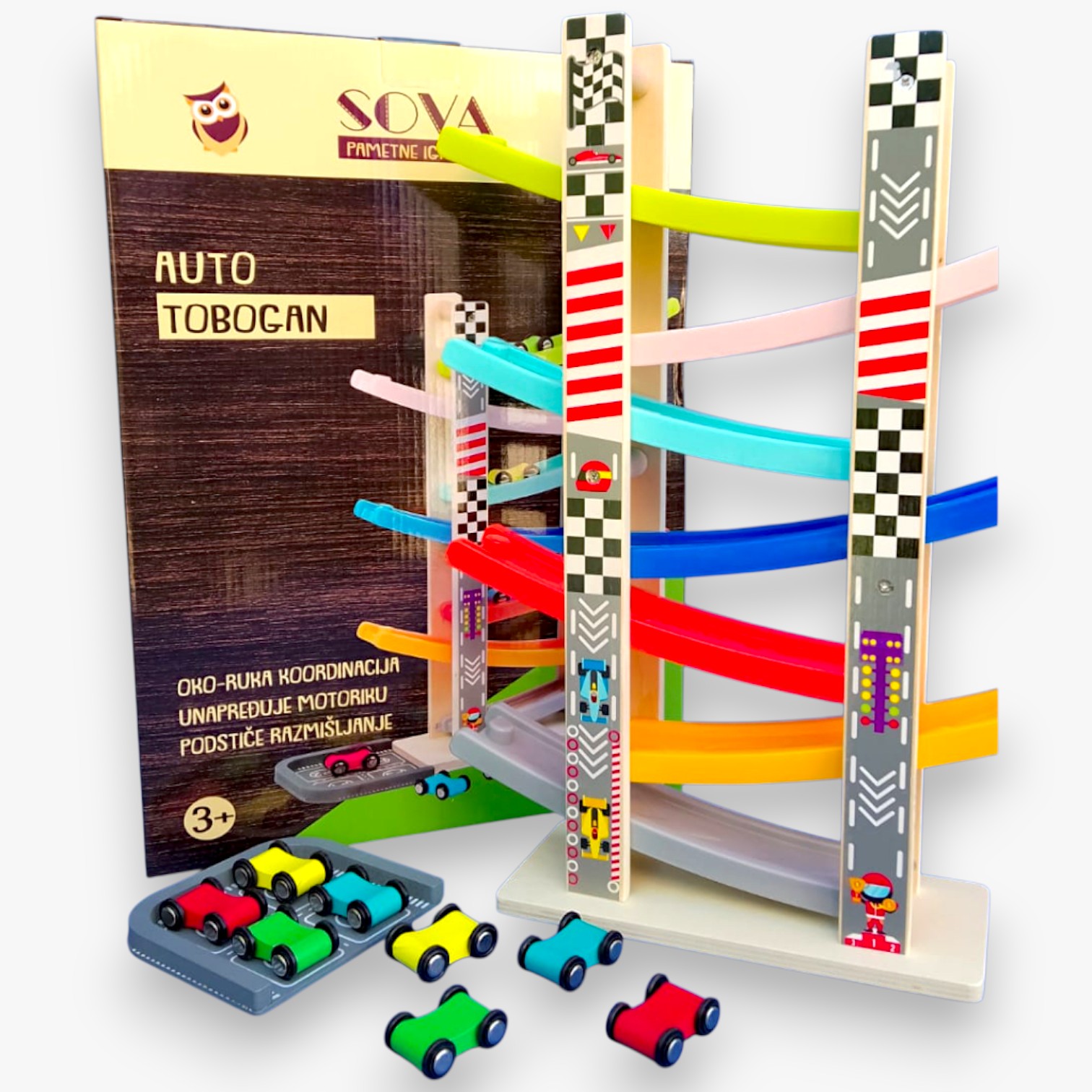 SOVA auto tobogan sa 7 traka 
