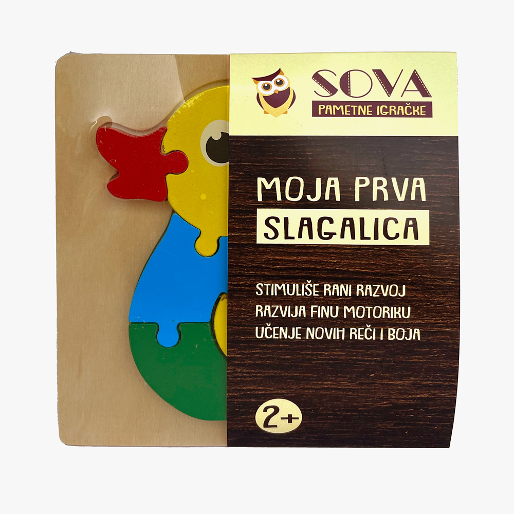 SOVA drvene puzle slagalica 