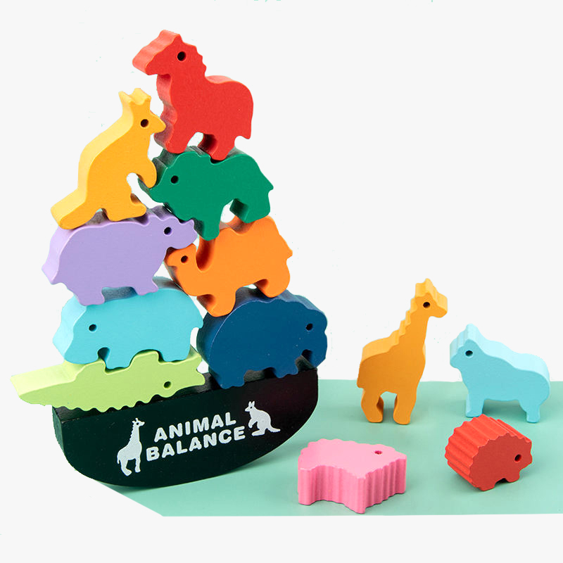 SOVA balans edukativna igračka drvene životinje 