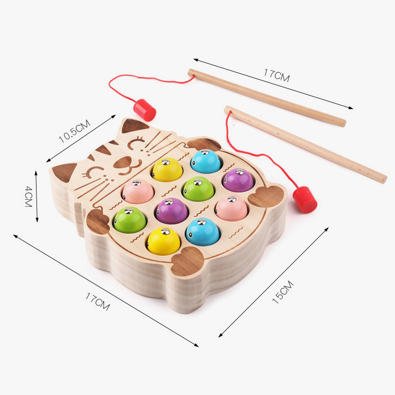 SOVA didaktička igračka drvena pecaljka 