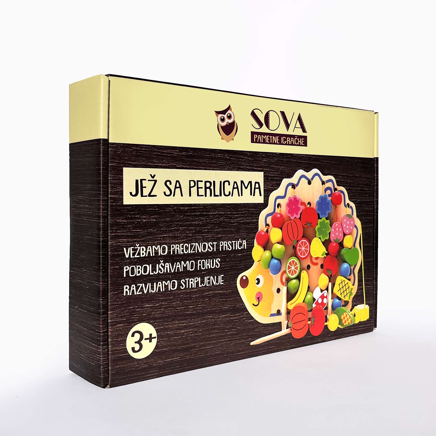 SOVA didaktička igračka perlice  
