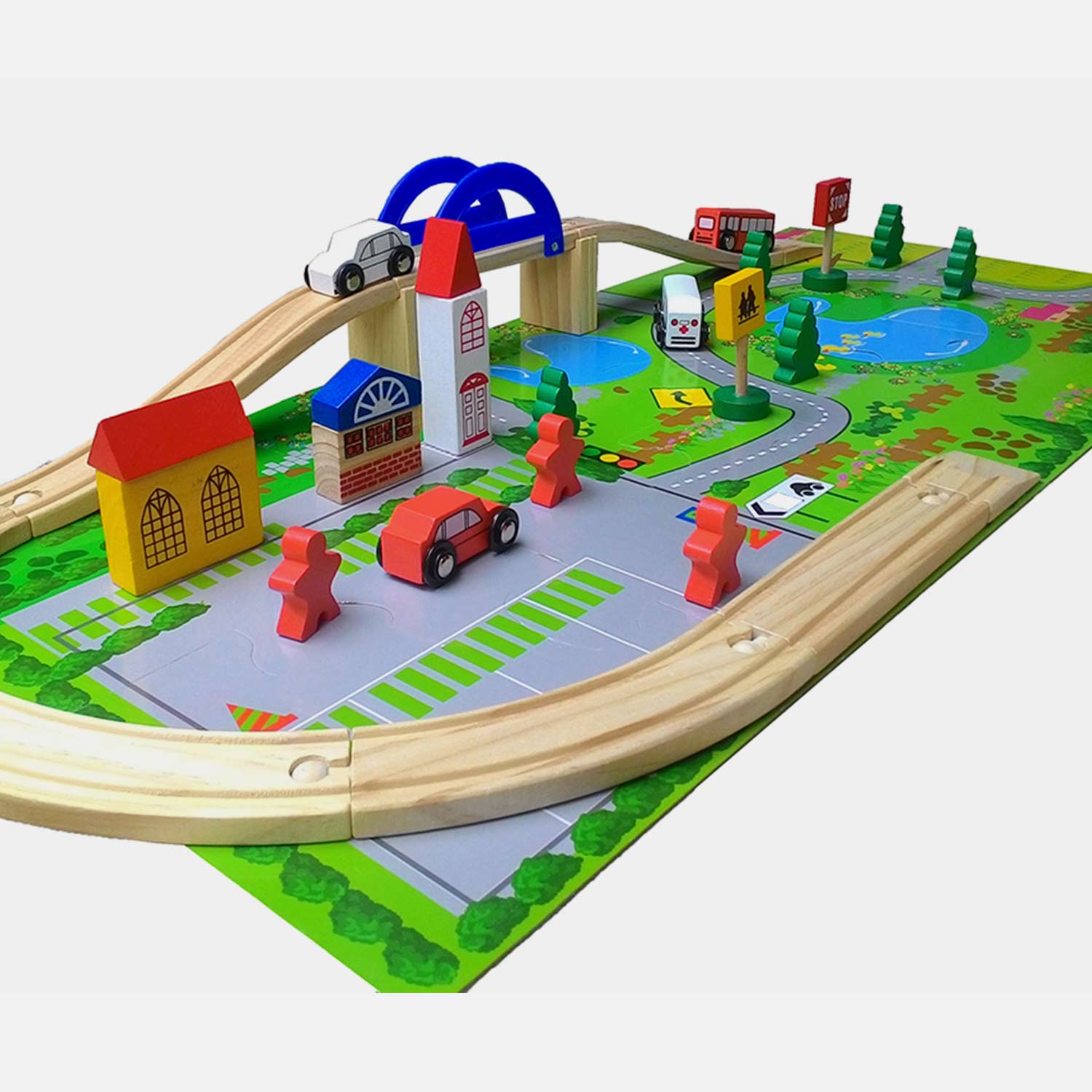 SOVA drveni most sa autićima 