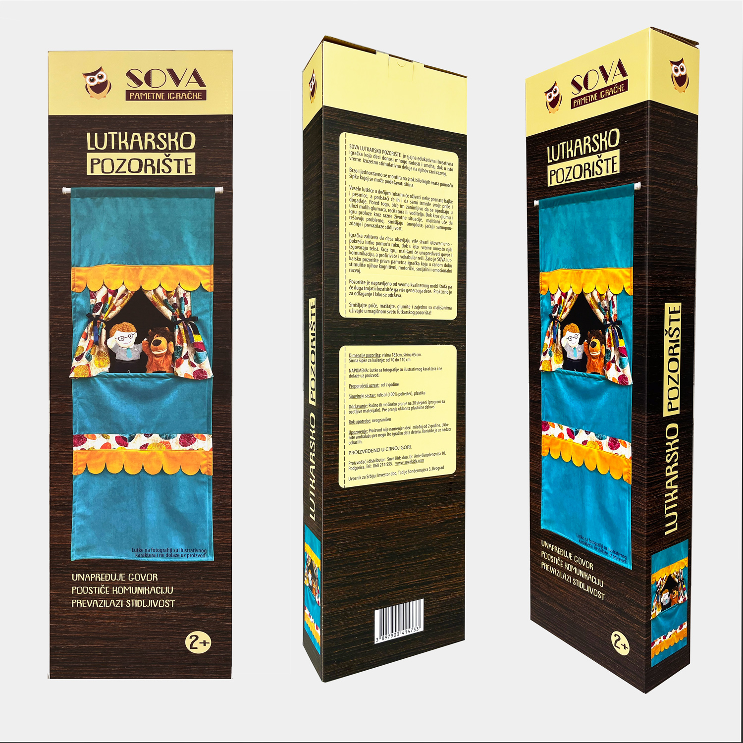 SOVA lutkarsko pozorište kreativna igračka 