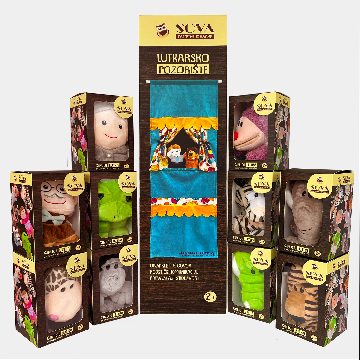 SOVA ginjol lutka za lutkarsko pozorište igračka 