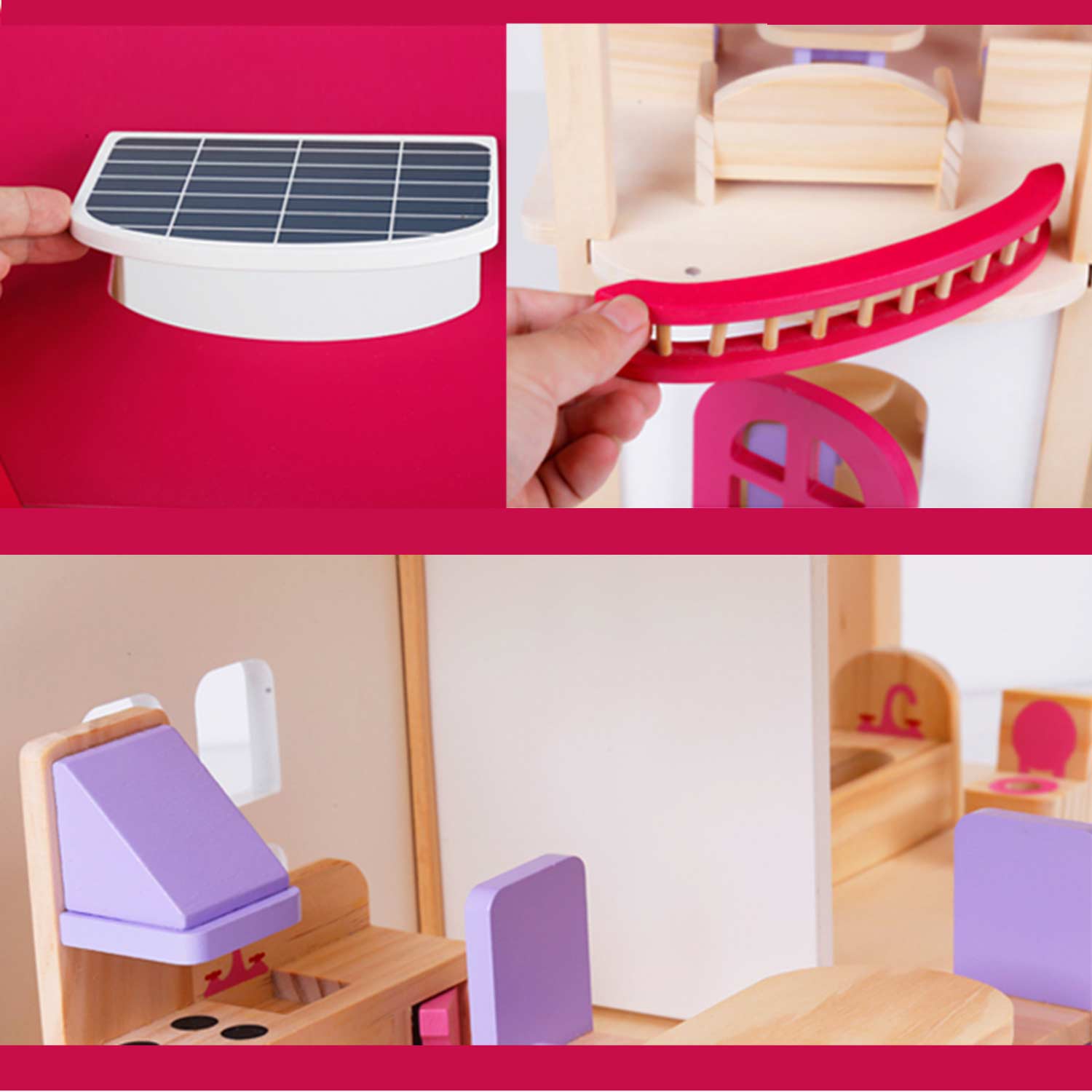 igračka za djevojčice drvena kućica za lutke 