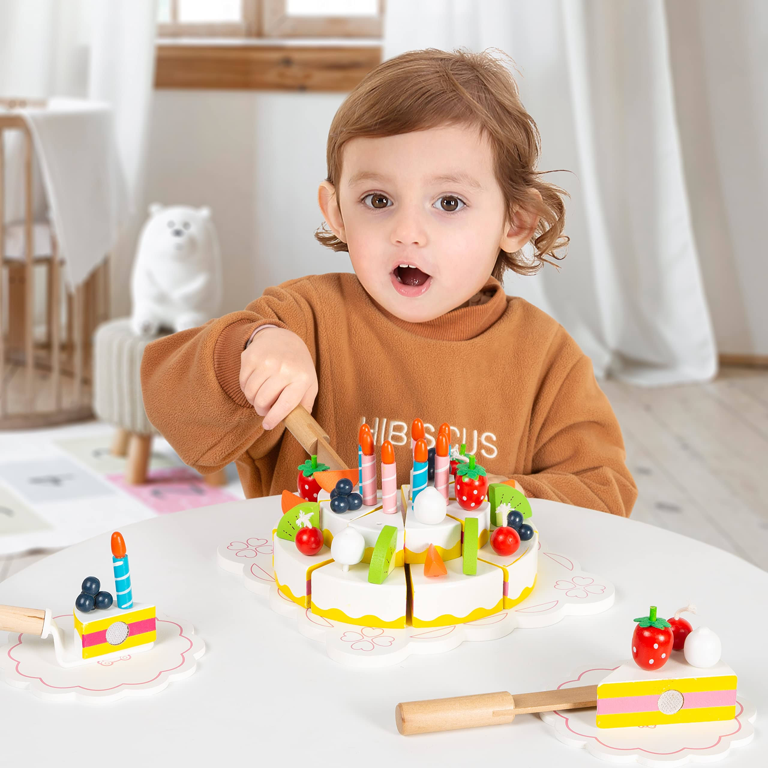 SOVA drvena torta za rođendan poklon za djevojčicu 