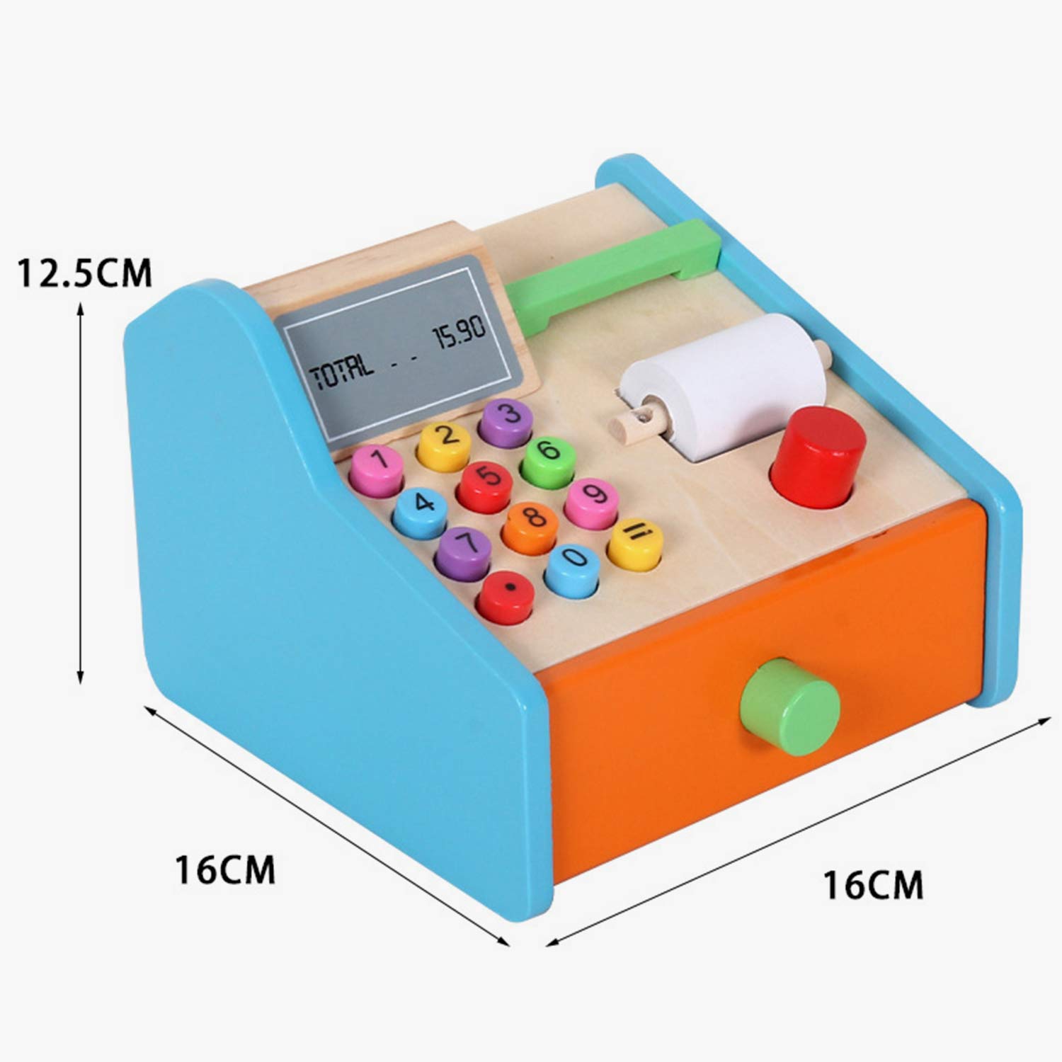 SOVA drvena kasa za prodavnicu edukativna igračka 