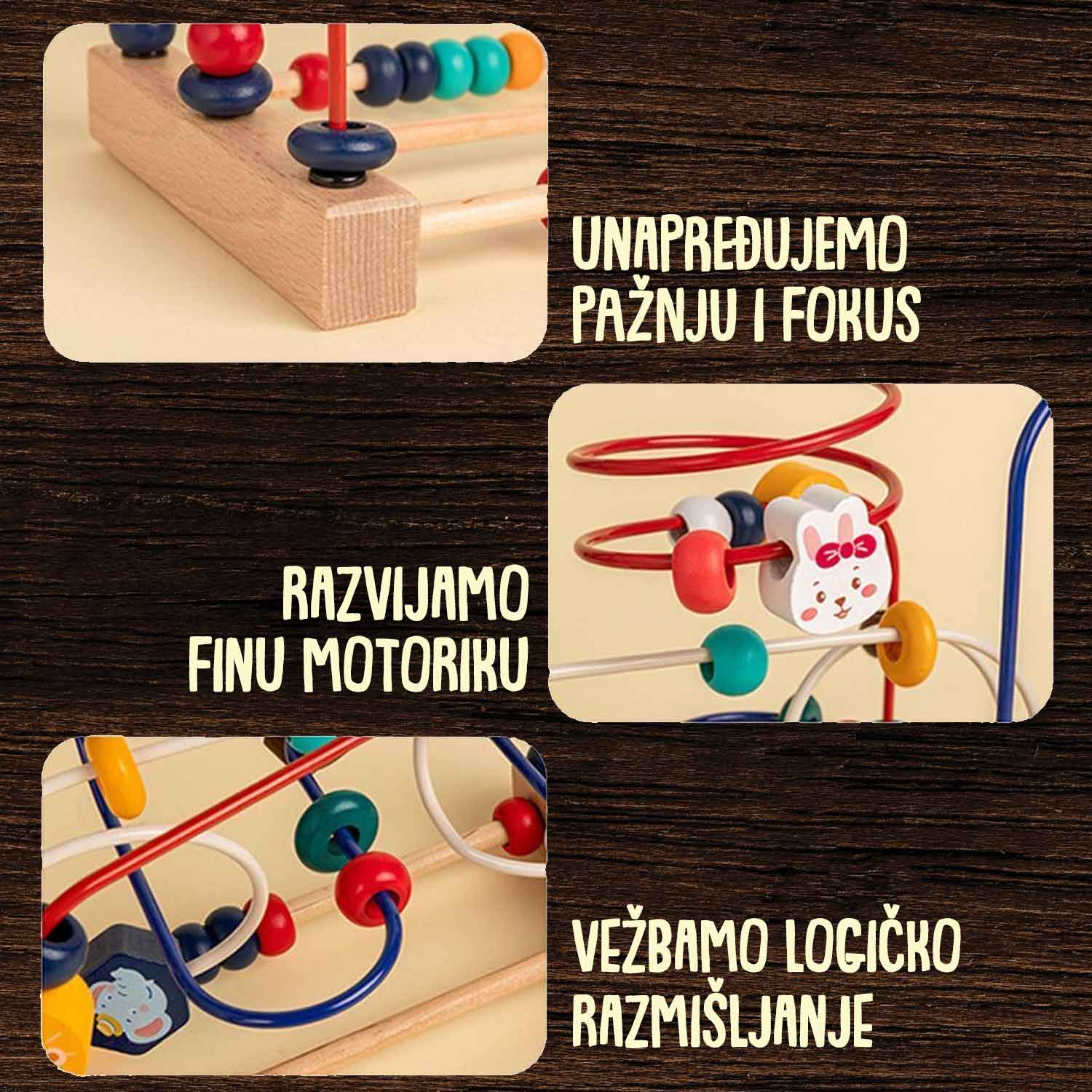 SOVA didaktička igračka lavirint 