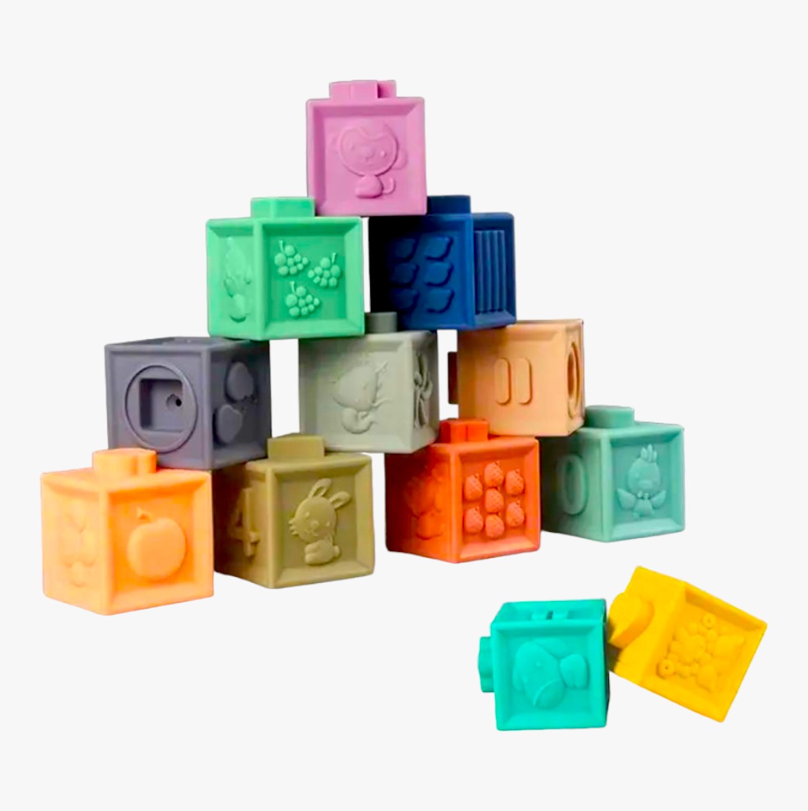 Silikonske kocke za bebe edukativna igračka 