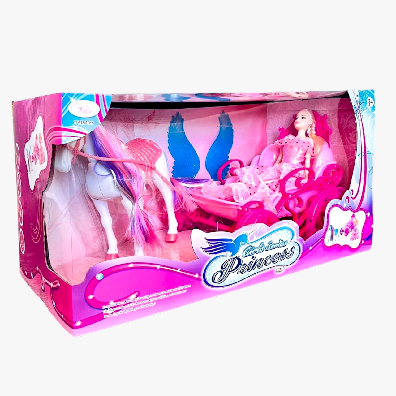 Igračka barbika sa kočijama 