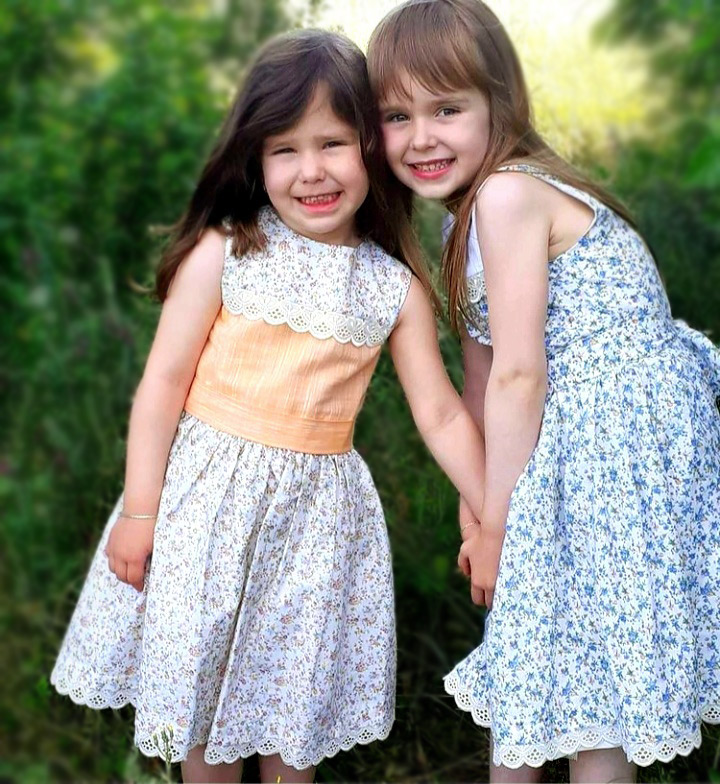 Letnja pamučna haljina sa cvetićima za devojčice 