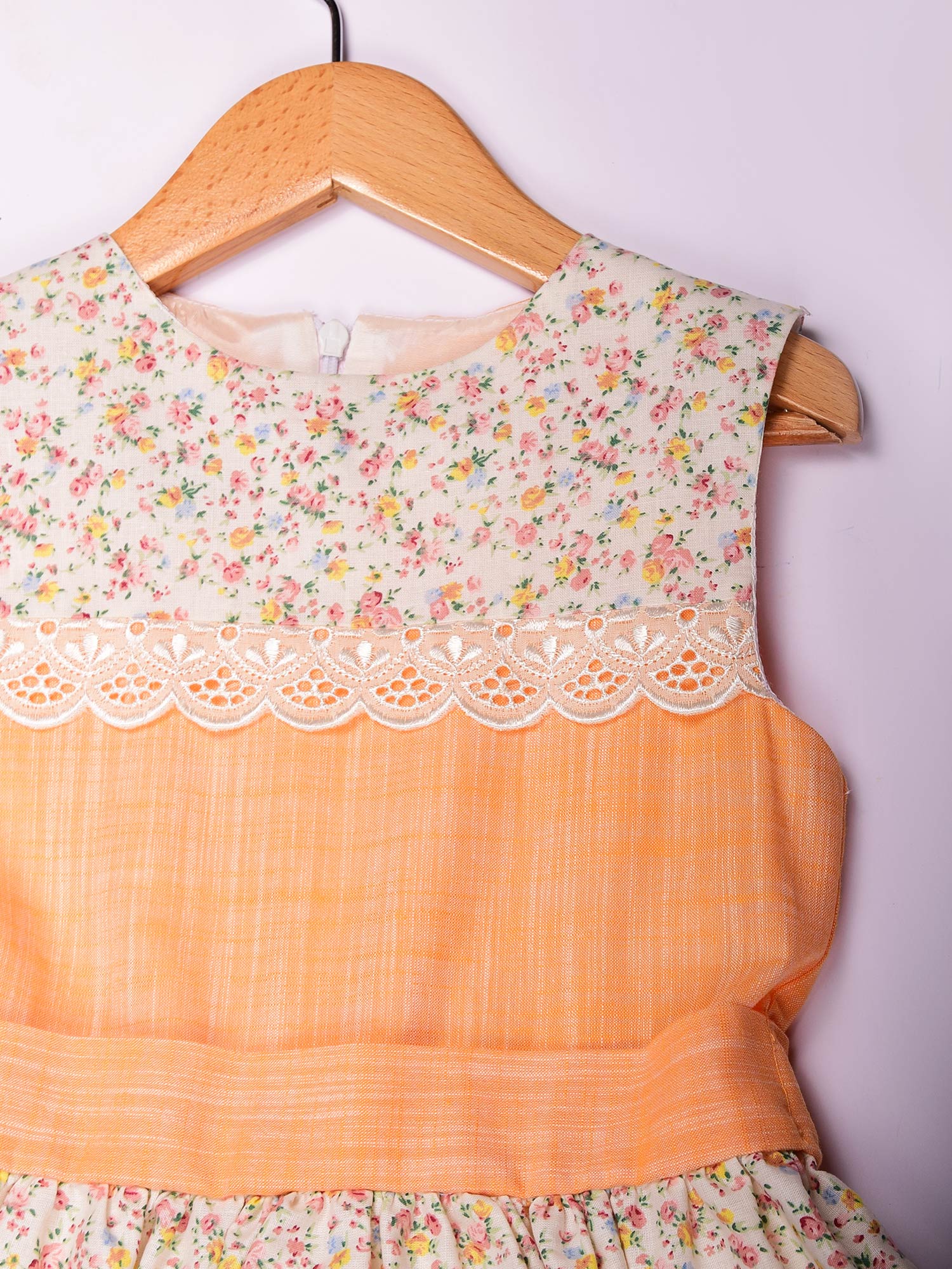 Letnja pamučna haljina sa cvetićima za devojčice 