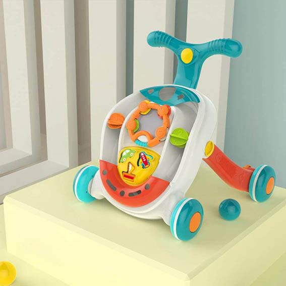 Guralica za bebe sa lopticama, edukativna igračka je odličana poklon za bebe koje puze i djecu koja uče da hodaju ili prave prve korake. Sadrži brojne zabavne dodatke - loptice, oblike za ubacivanje, zvečku..  koji stimulišu dječije razmišljanje i motoriku.  Guralica ima i zvuk i svetlo koji će mališanima biti posebno zabavni. Točkići se mogu zakočiti ukoliko dijete ne šeta, a za dodatnu stabilnost može se sipati voda predviđeni dio kako bi joj se povećala težina. 