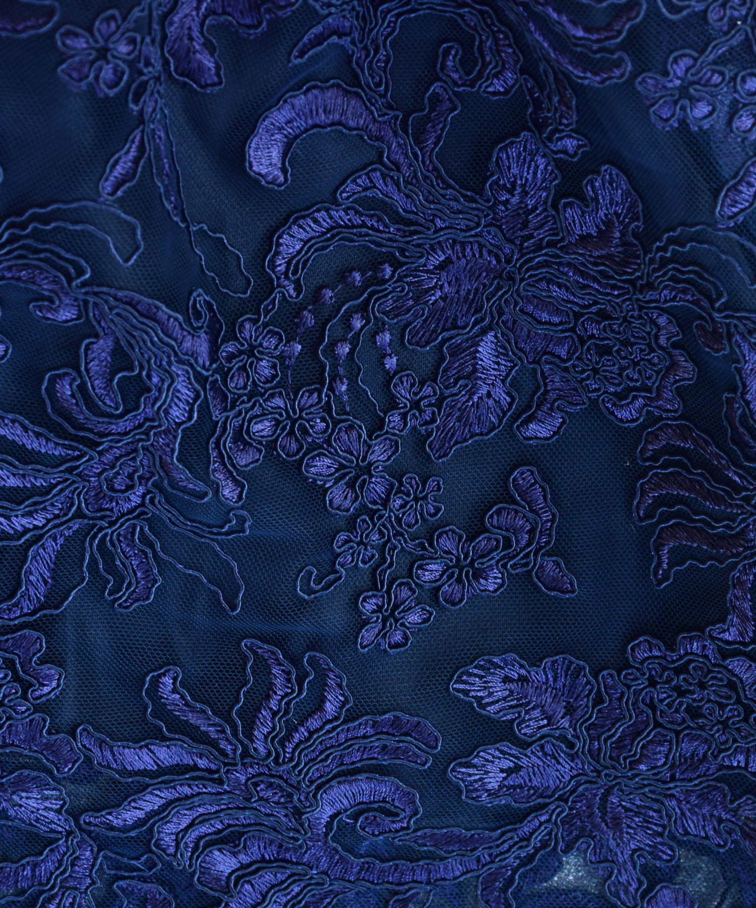 Svečana haljina za devojčice od čipke i satena nežno roze i teget 