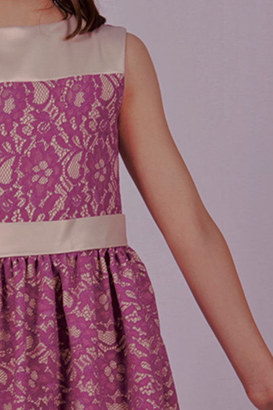 Svečana ljubičasta haljina za devojčice  