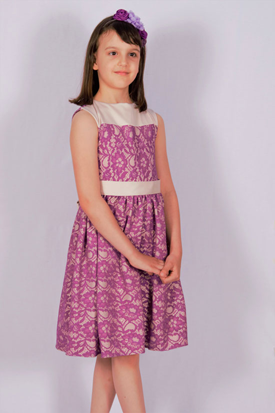 ljubicasta haljina za djevojcicu 
