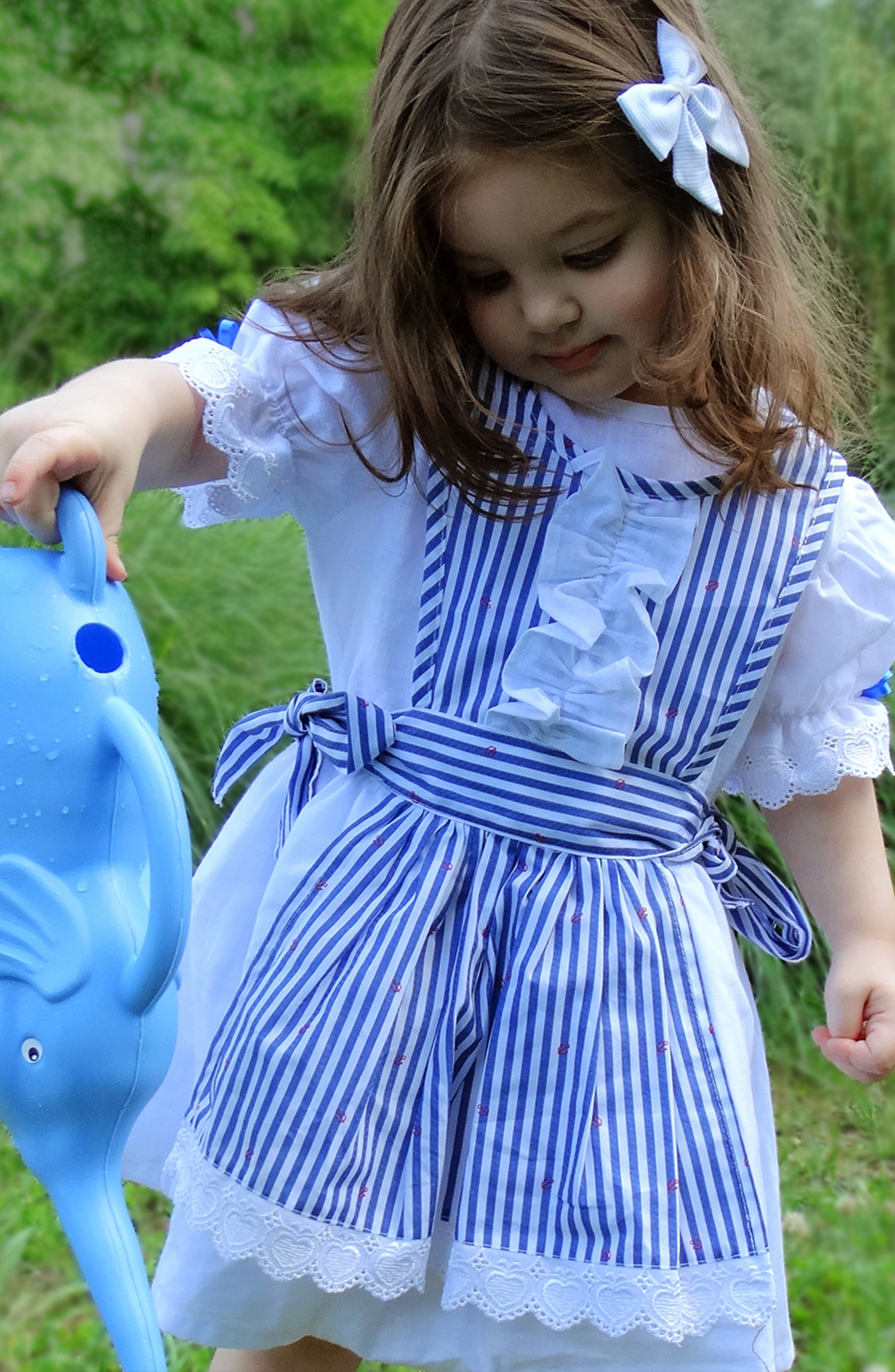 Haljina za devojčice sa keceljom 