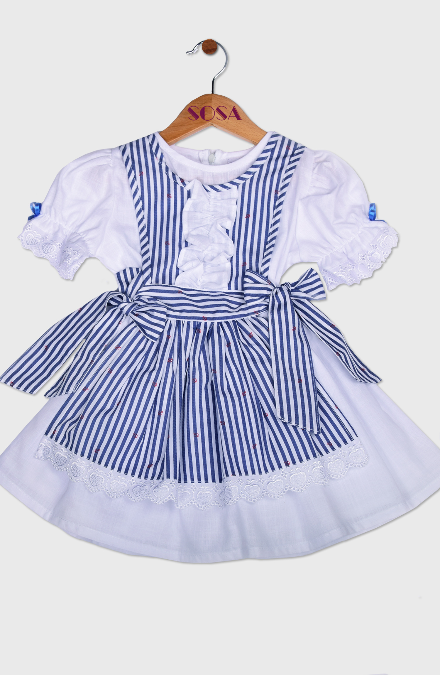 Haljina za devojčice sa keceljom 