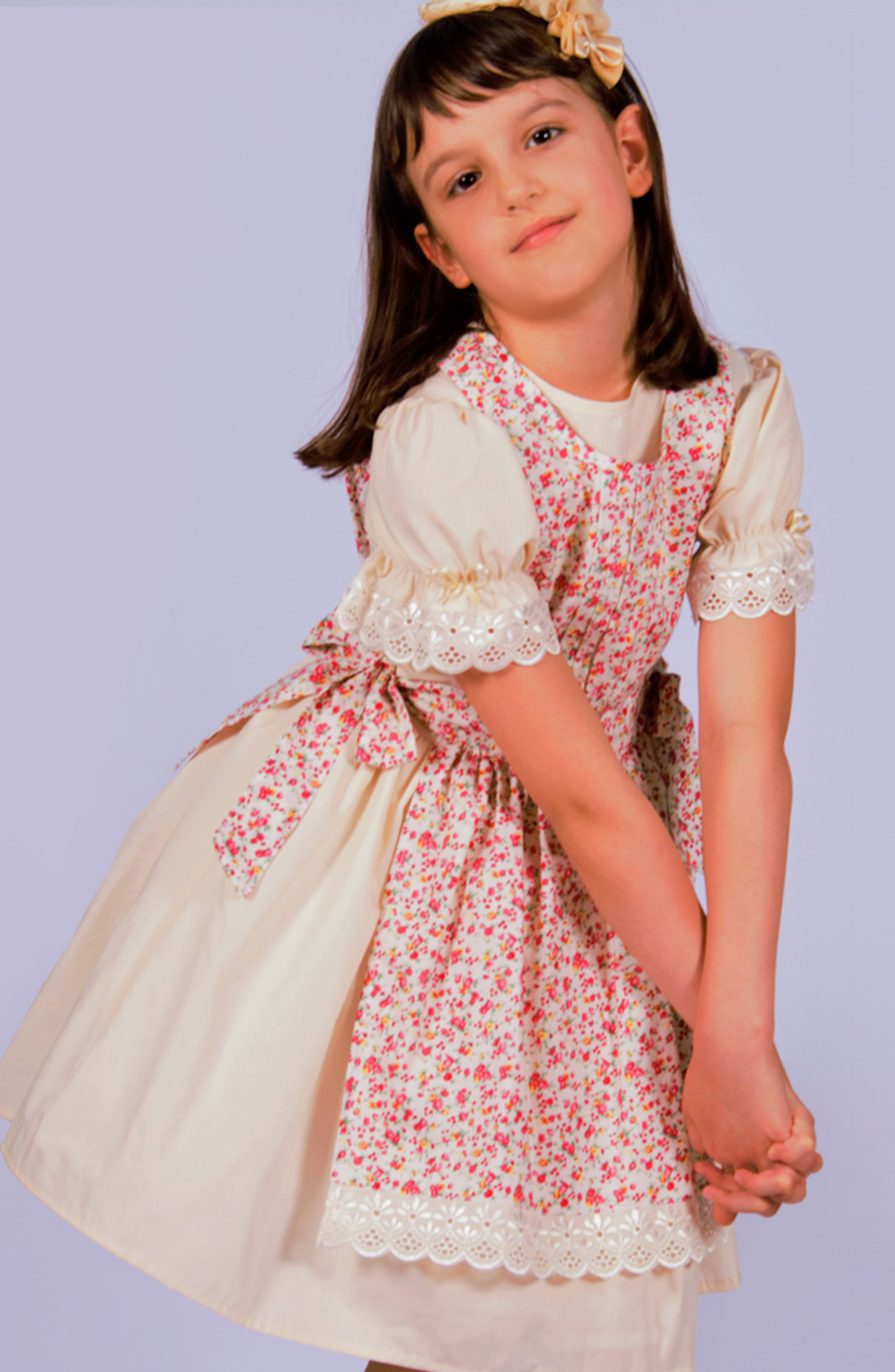 Haljina za devojčice sa keceljom 