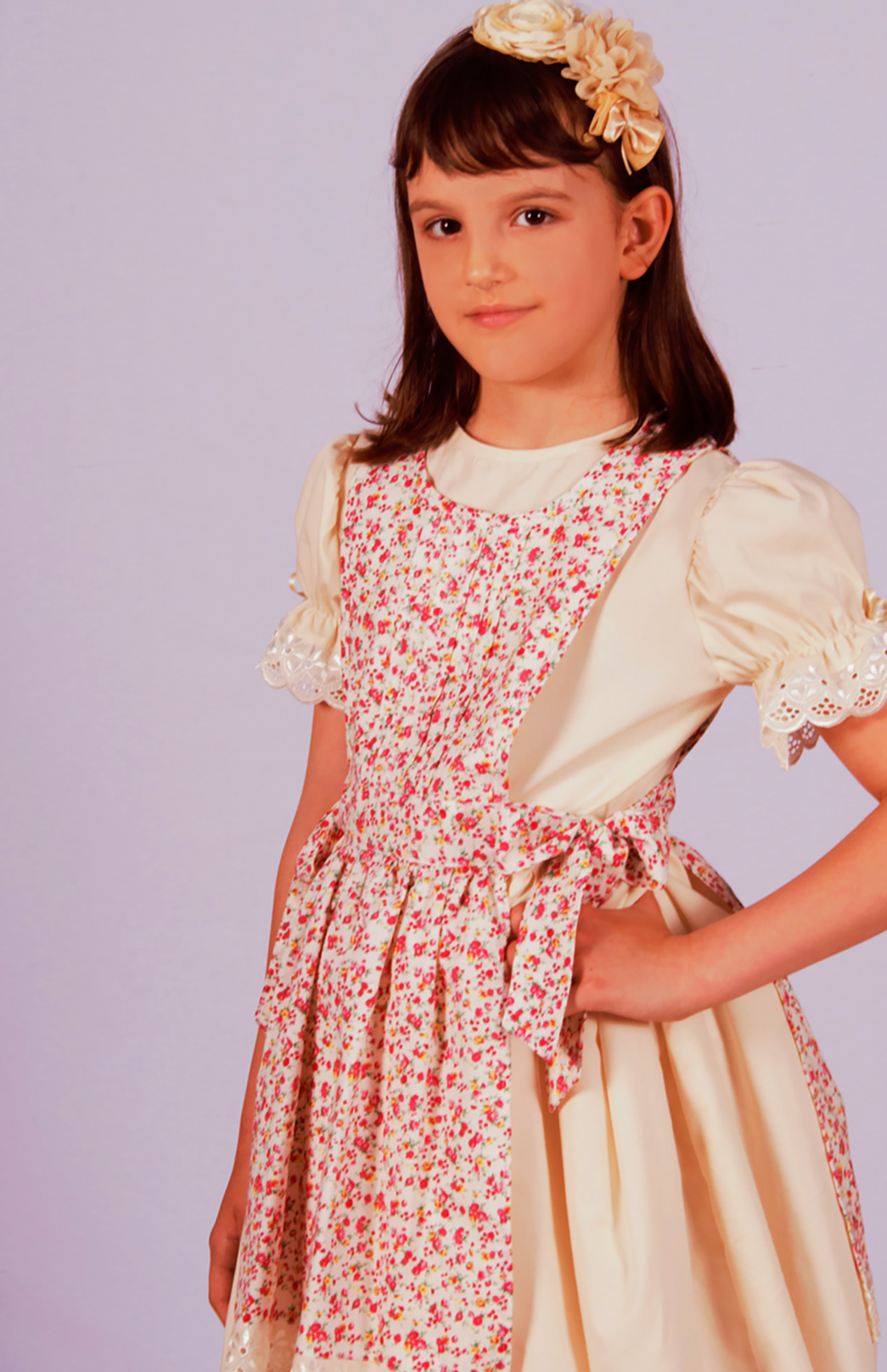 Haljina za devojčice sa keceljom 