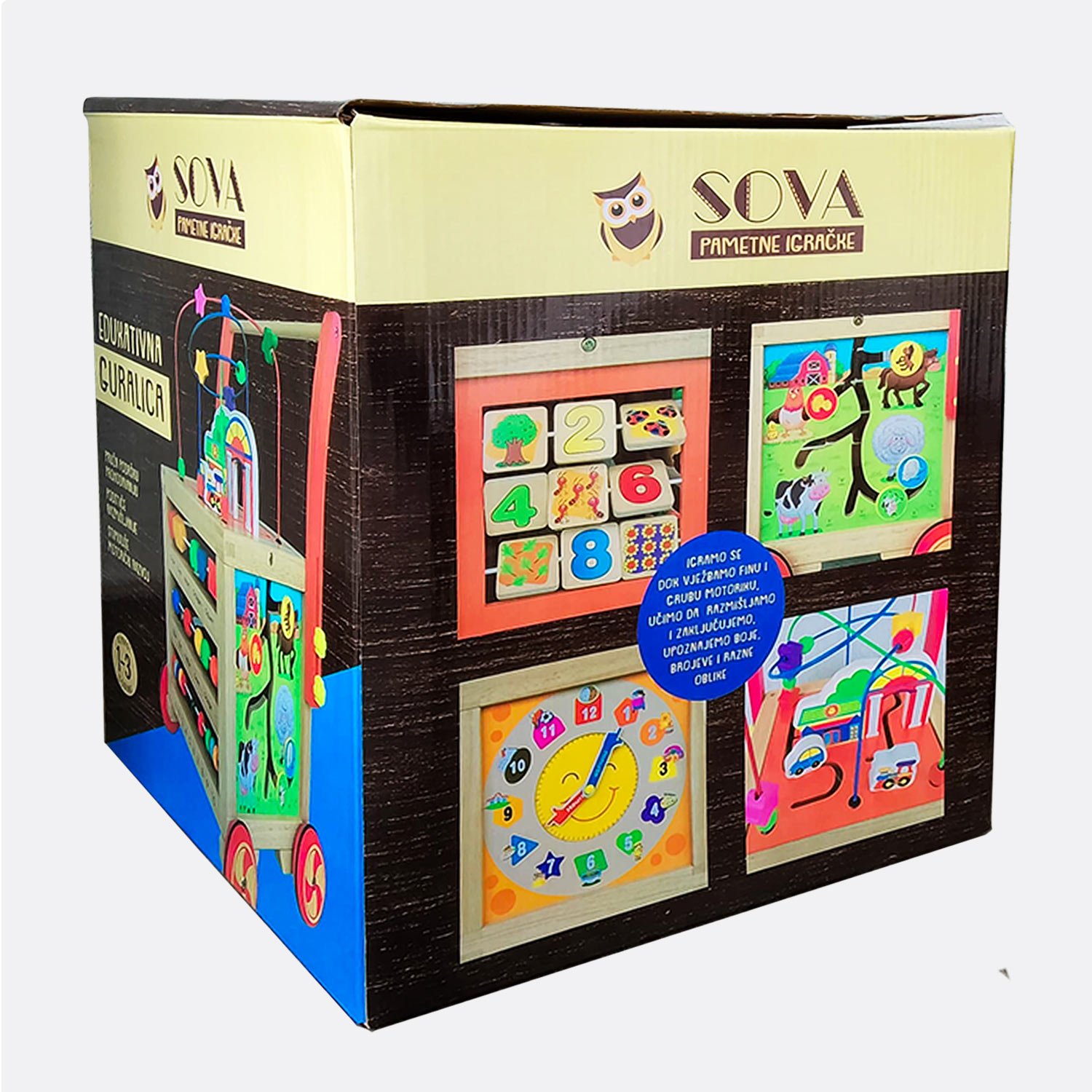 SOVA edukativna guralica hodalica igračka za bebe 