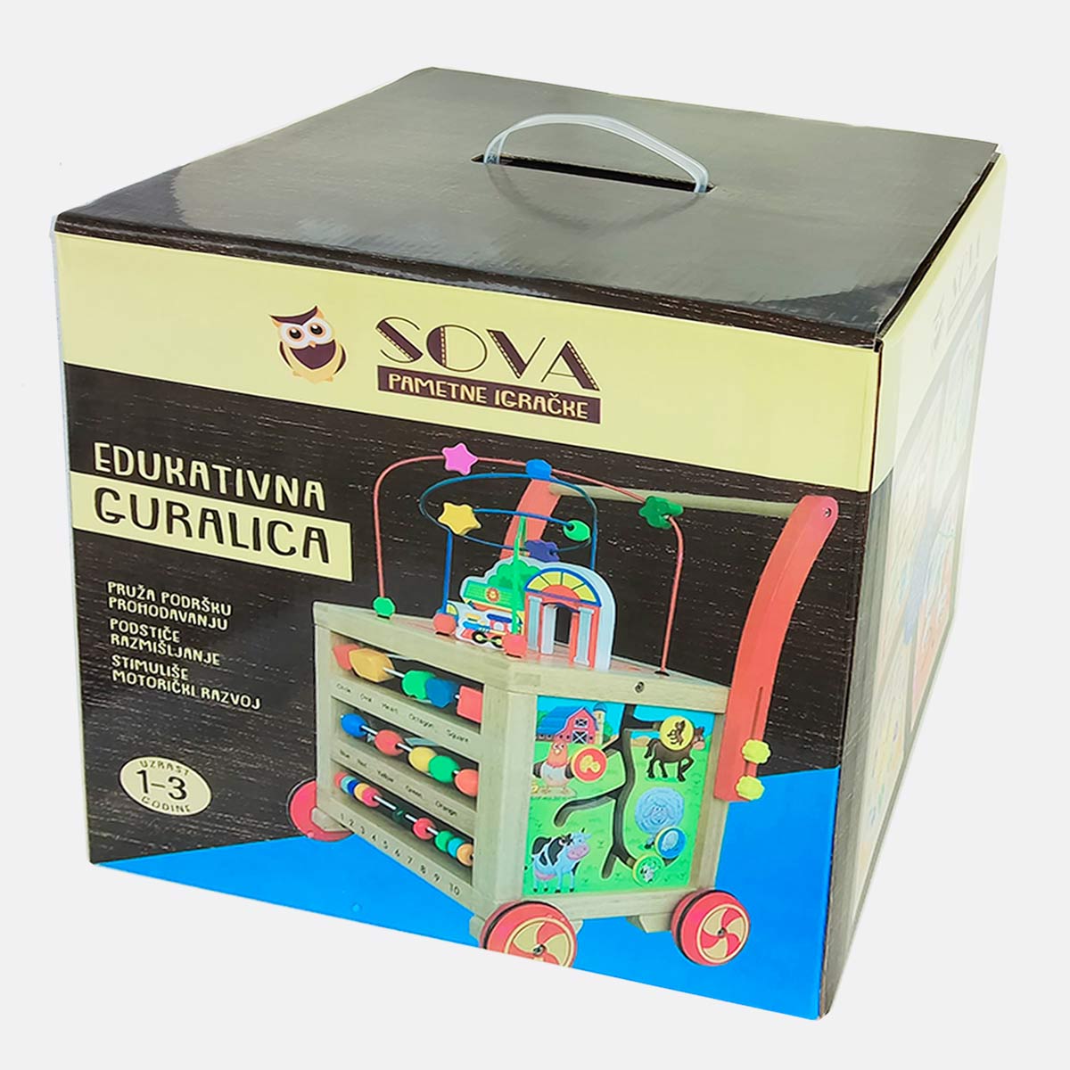 SOVA edukativna guralica hodalica igračka za bebe 