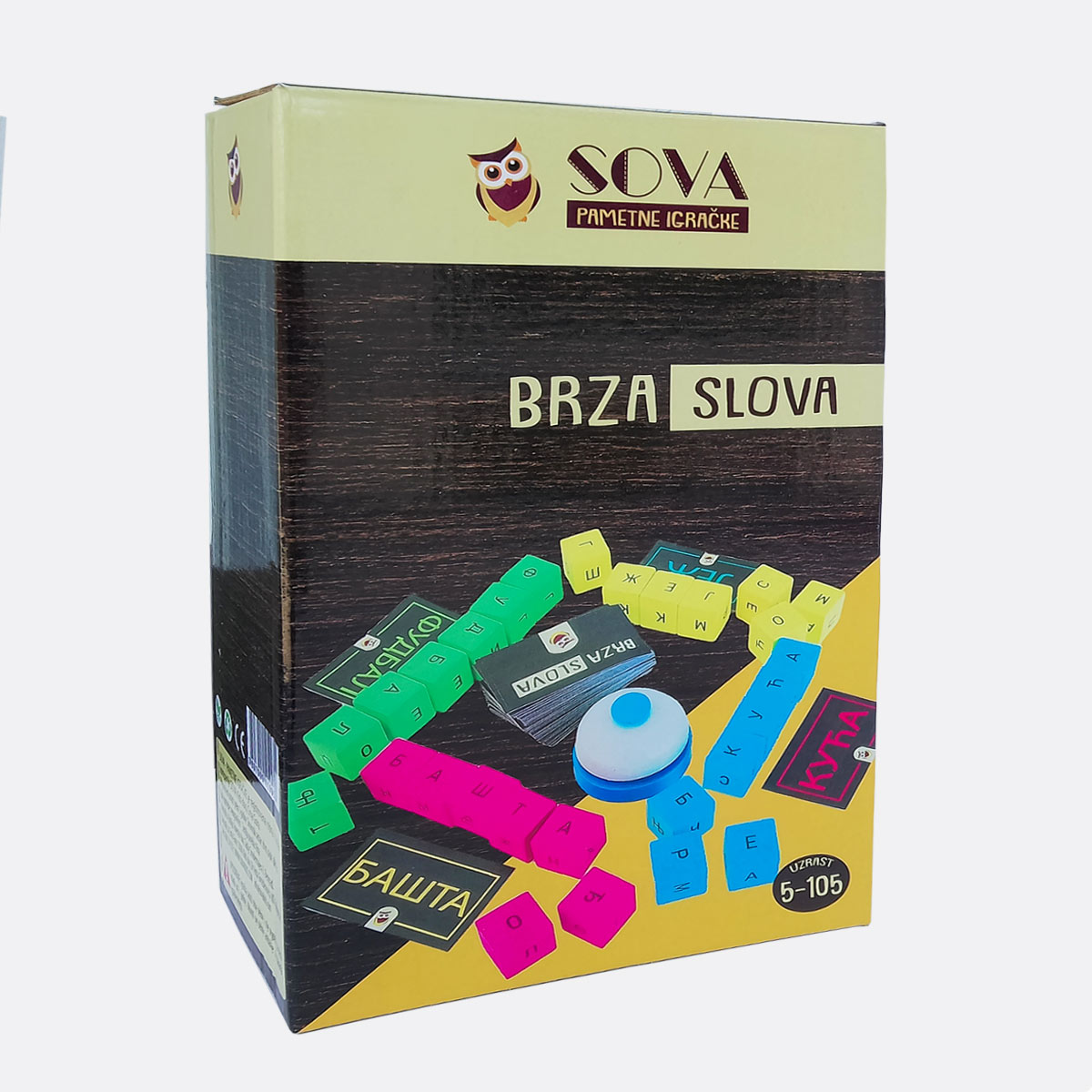 SOVA društvena igra Brza slova-učenje azbuke 
