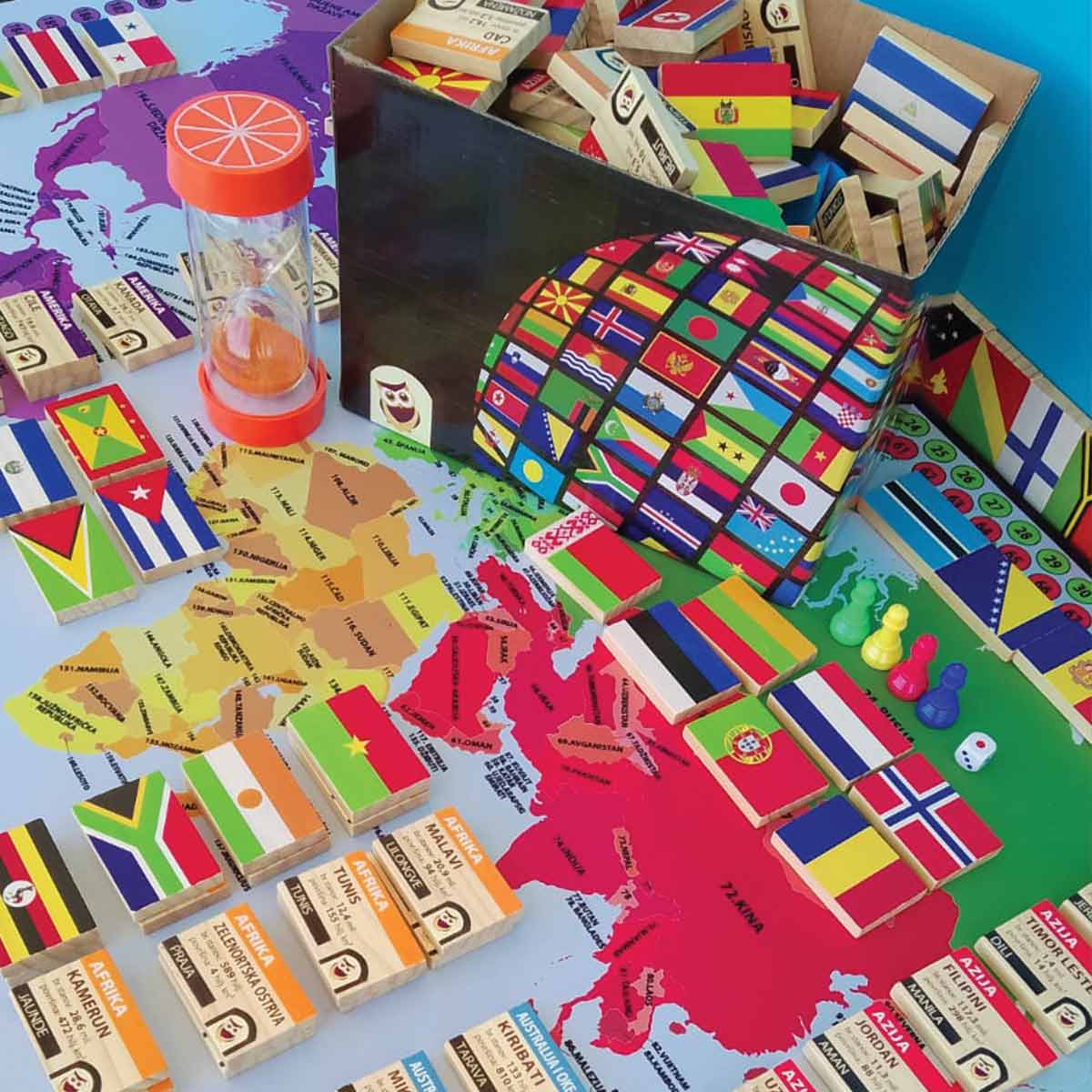 SOVA drustvena igra Boje planete - zastave sveta 