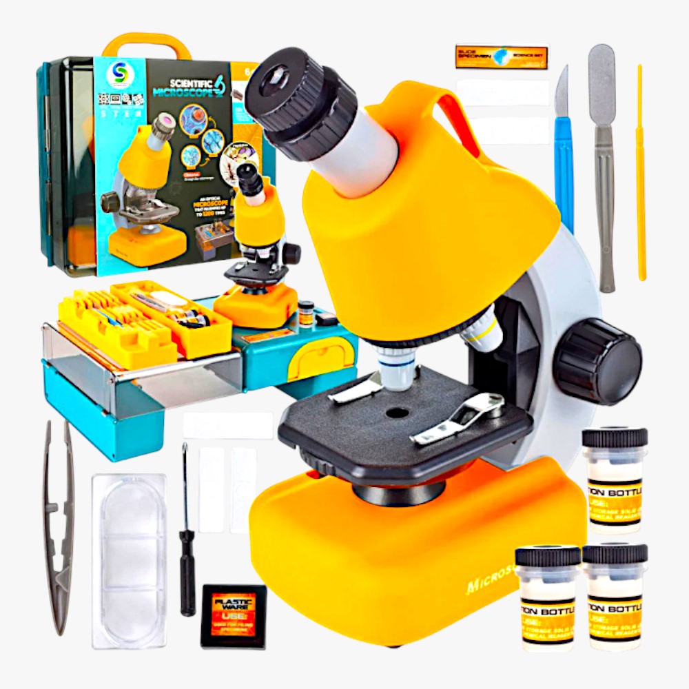Mikroskop igračka sa velikim uvećanjem do 1200 puta 