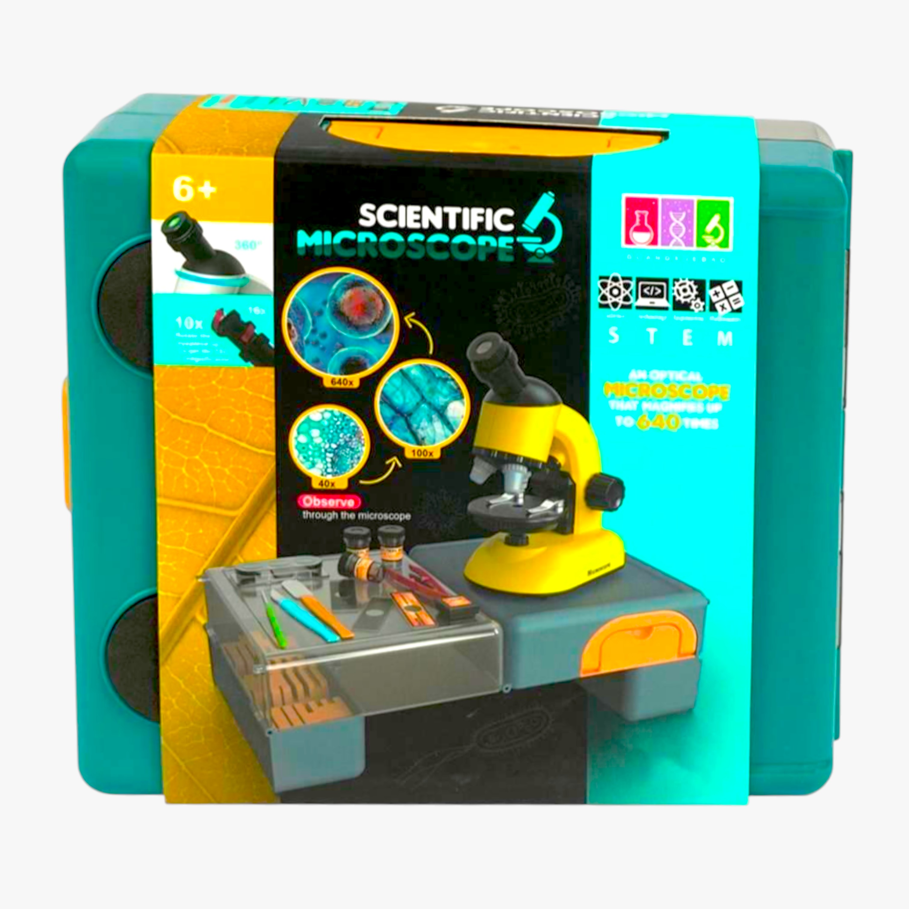 Mikroskop igračka sa velikim uvećanjem do 1200 puta 