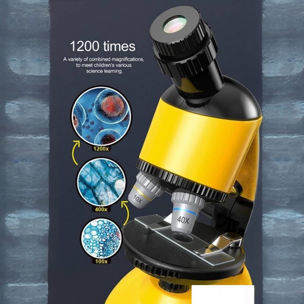 Mikroskop igračka sa velikim uvećanjem do 1200 puta 