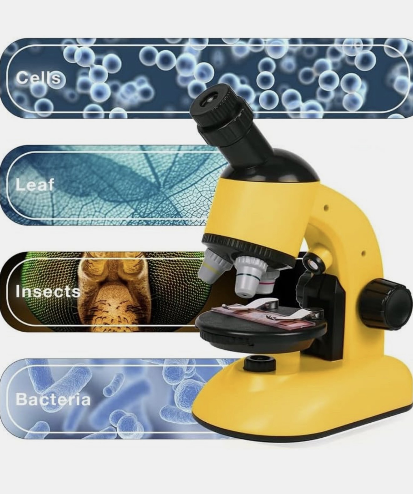 Mikroskop igračka sa velikim uvećanjem do 1200 puta 