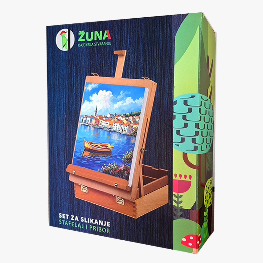 Kreativni set za slikanje, stafelaj, akrilne boje 