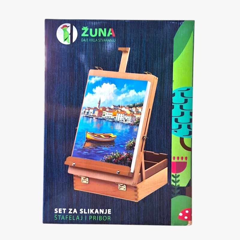Kreativni set za slikanje, stafelaj, akrilne boje 