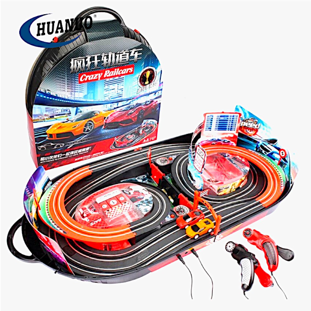 Električna trkačka staza-prenosiva trka sa automobilima u koferu 