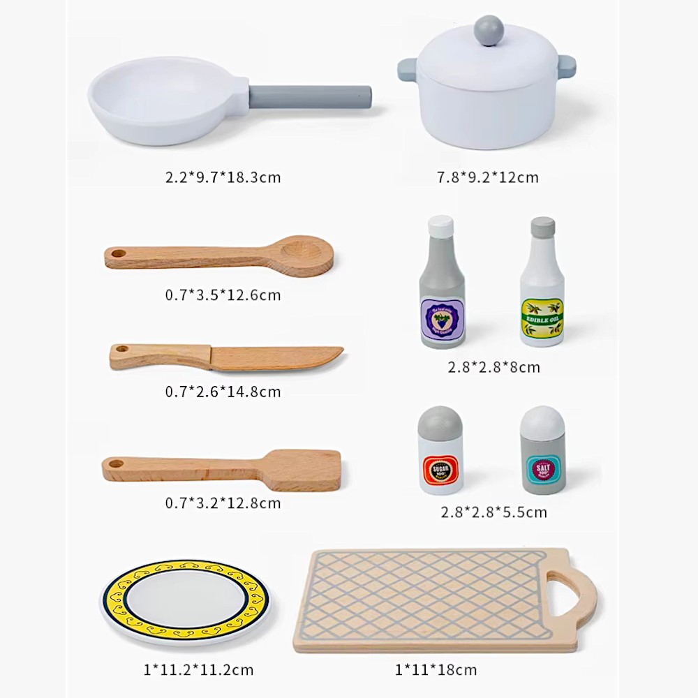 Velika drvena kuhinja sa veš mašinom,   95cm visina 