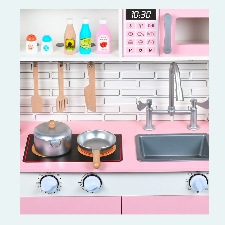 Drvena roza kuhinja 78cm x 60cm 