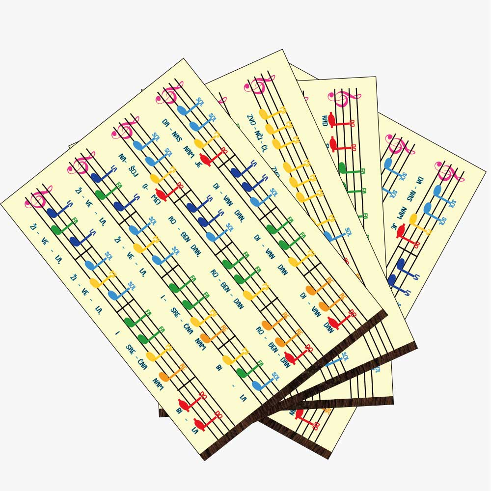 SOVA  šarene note - muzički set za djecu 