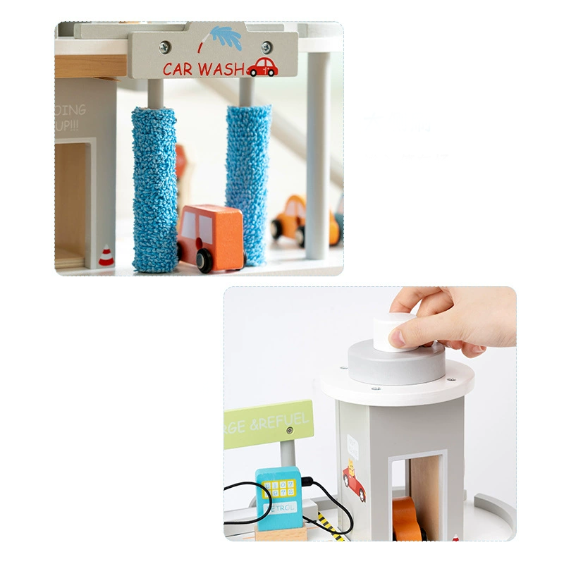 Garaža drvena siva na dva sprata 