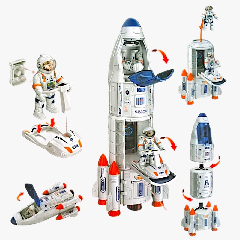 Svemirska igračka raketa sa astronautima za djecu 