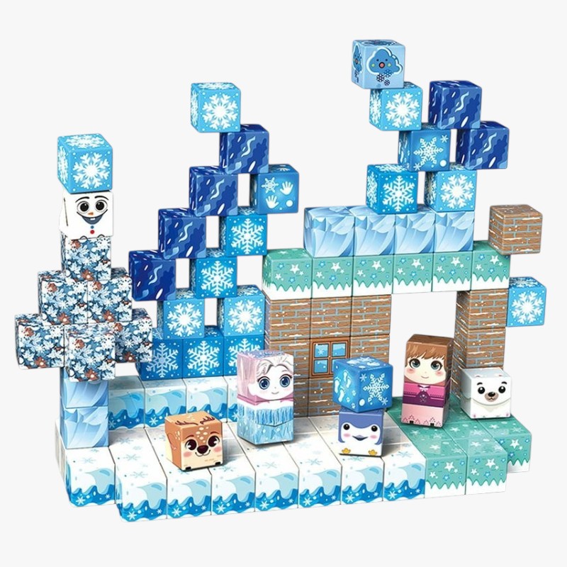 Magnetne kocke, Minecraft ZALEĐENO KRALJEVSTVO, 110 kom 