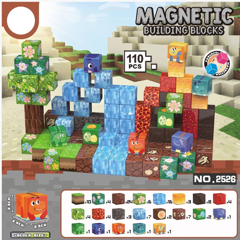 Magnetne kocke, Minecraft, 110 kom 