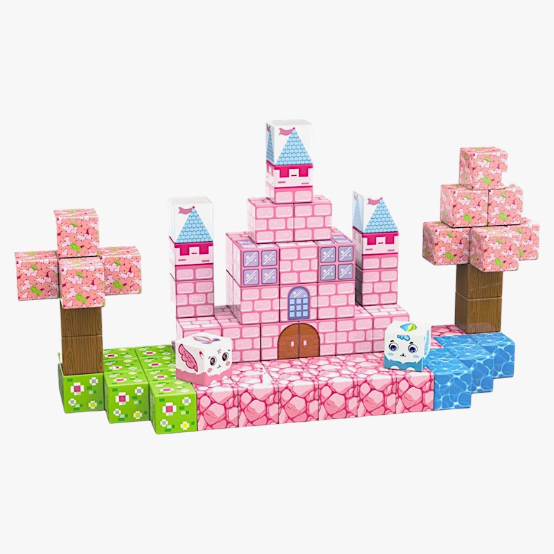 Magnetne kocke, Minecraft, ROZE, 94kom 