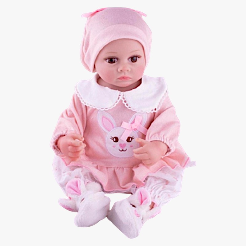 Velika lutka beba u ROZE odijelu, 47cm 